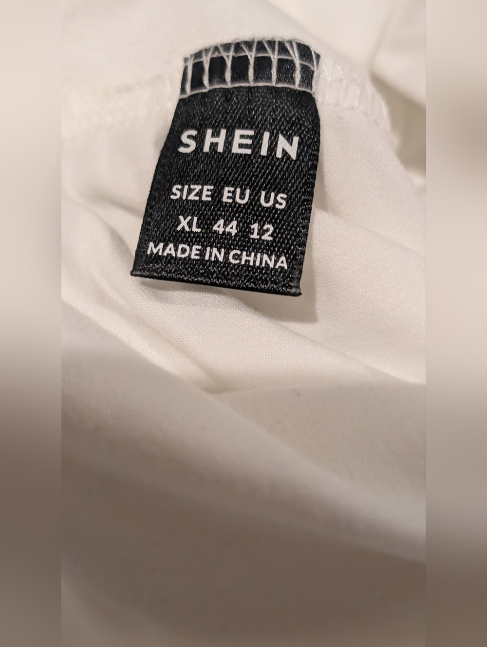 SHEIN White Cold-Shoulder Mock Neck Long Sleeve Top - Picture 9 of 9